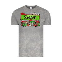Cloud Rock soccer sister with leopard Vintage Tee - Zillion Design Studio