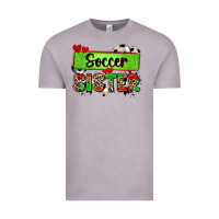 Vintage Zinc soccer sister with leopard Vintage Tee - Zillion Design Studio