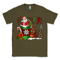 Army Green fa la la la la christmas santa claus coffee cup Classic Tee - FaDigitalArtStudio