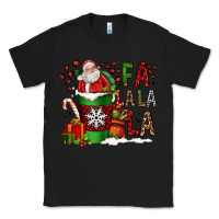 Black fa la la la la christmas santa claus coffee cup Classic Tee - FaDigitalArtStudio