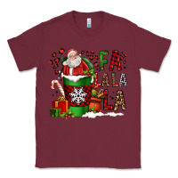 Burgundy fa la la la la christmas santa claus coffee cup Classic Tee - FaDigitalArtStudio