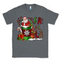 Charcoal Heather fa la la la la christmas santa claus coffee cup Classic Tee - FaDigitalArtStudio
