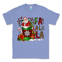 Colony Blue fa la la la la christmas santa claus coffee cup Classic Tee - FaDigitalArtStudio