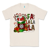 Natural fa la la la la christmas santa claus coffee cup Classic Tee - FaDigitalArtStudio