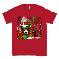 Red fa la la la la christmas santa claus coffee cup Classic Tee - FaDigitalArtStudio