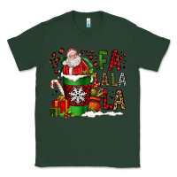 Sports Green fa la la la la christmas santa claus coffee cup Classic Tee - FaDigitalArtStudio