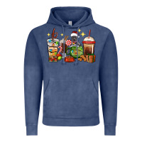 Vintage Denim Christmas coffee cups with Pitbull Vintage Hoodie - RanaPortraitStore