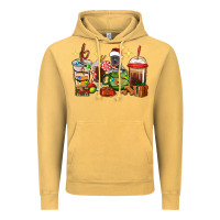 Vintage Mustard Christmas coffee cups with Pitbull Vintage Hoodie - RanaPortraitStore