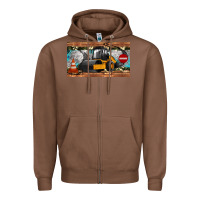 Chestnut steam roller sippy cup Zipper Hoodie - Artiststas