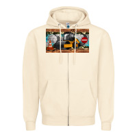 Sandshell steam roller sippy cup Zipper Hoodie - Artiststas
