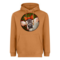 Meerkat Christmas Cow, Heavyweight Hoodie - Jasminsmagicworld