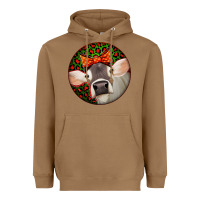Toasted Coconut Christmas Cow, Heavyweight Hoodie - Jasminsmagicworld
