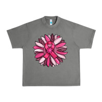 Breast Awareness Cancer Pink Sunflower Urban Heavy Tee | Teevron