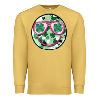 Antique Gold st patrick's smiley Premium Sweatshirt - MaliasSmallBusiness