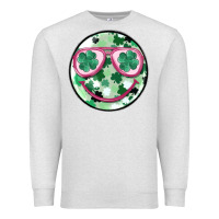 Oatmeal Heather st patrick's smiley Premium Sweatshirt - MaliasSmallBusiness