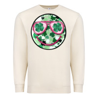 Sandshell st patrick's smiley Premium Sweatshirt - MaliasSmallBusiness