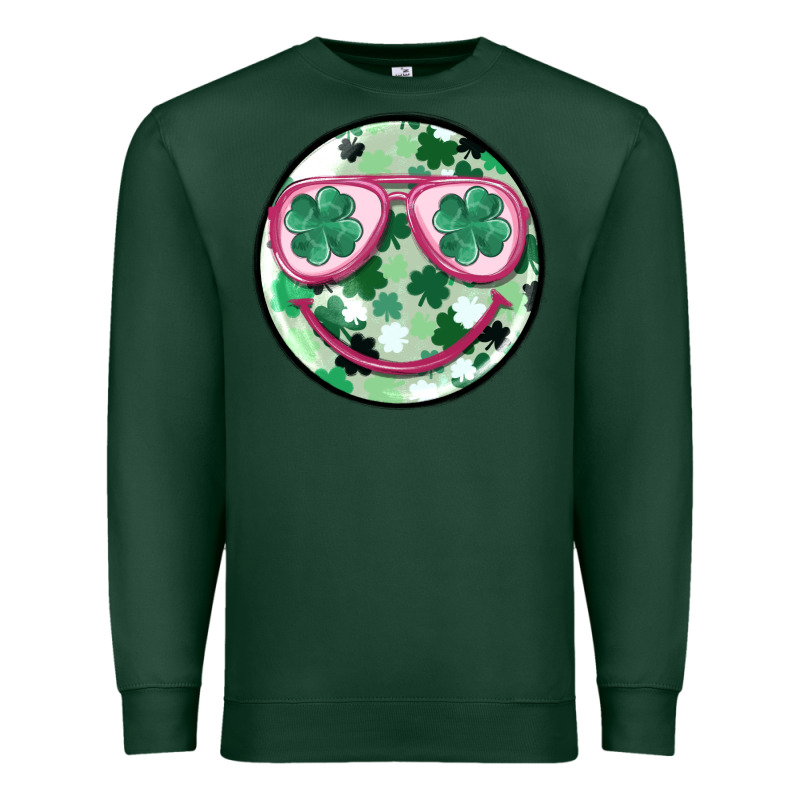 St Patrick's Smiley Premium Sweatshirt by MaliasSmallBusiness | Teevron