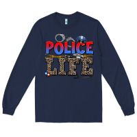 Navy police life Long Sleeve Tee - AdoDesignShop