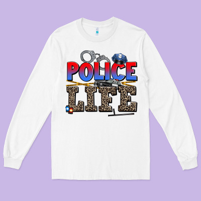 Police Life Long Sleeve Tee Designed By Adodesignshop