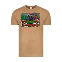 Vintage Camel merry christmas black angus cattle and farm Vintage Tee - RanaPortraitStore