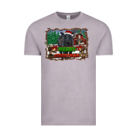 Vintage Zinc merry christmas black angus cattle and farm Vintage Tee - RanaPortraitStore