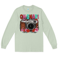 Matcha oh snap rose grey leopard vintage camera Long Sleeve Tee - FaDigitalArtStudio