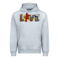 Heather Grey love crawfish western mardi gras Urban Hoodie - Jasminsmagicworld