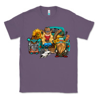 Lavender western Truck with gnomes Classic Tee - HRA Design Shop