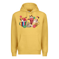 Antique Gold mexico dessert coffee cups Premium Hoodie - MaliasSmallBusiness