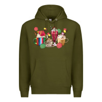Army Green mexico dessert coffee cups Premium Hoodie - MaliasSmallBusiness