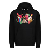 Black mexico dessert coffee cups Premium Hoodie - MaliasSmallBusiness