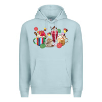 Blue Mist mexico dessert coffee cups Premium Hoodie - MaliasSmallBusiness