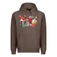 Coffee mexico dessert coffee cups Premium Hoodie - MaliasSmallBusiness