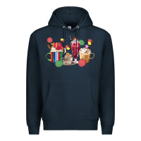 Navy mexico dessert coffee cups Premium Hoodie - MaliasSmallBusiness
