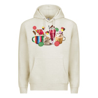 Oatmeal Heather mexico dessert coffee cups Premium Hoodie - MaliasSmallBusiness