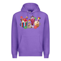 Purple mexico dessert coffee cups Premium Hoodie - MaliasSmallBusiness