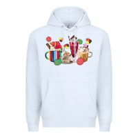 White mexico dessert coffee cups Premium Hoodie - MaliasSmallBusiness
