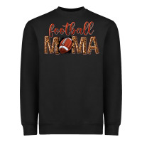 Black football mama Heavyweight Sweatshirt - texasbilliewilder