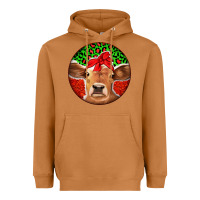 Meerkat Christmas Cow Heavyweight Hoodie - Jasminsmagicworld