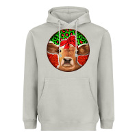 Moon Dust Christmas Cow Heavyweight Hoodie - Jasminsmagicworld