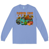 Colony Blue pumpkin farm Long Sleeve Tee - RacoonDesign