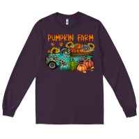 Plum pumpkin farm Long Sleeve Tee - RacoonDesign