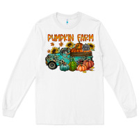 White pumpkin farm Long Sleeve Tee - RacoonDesign