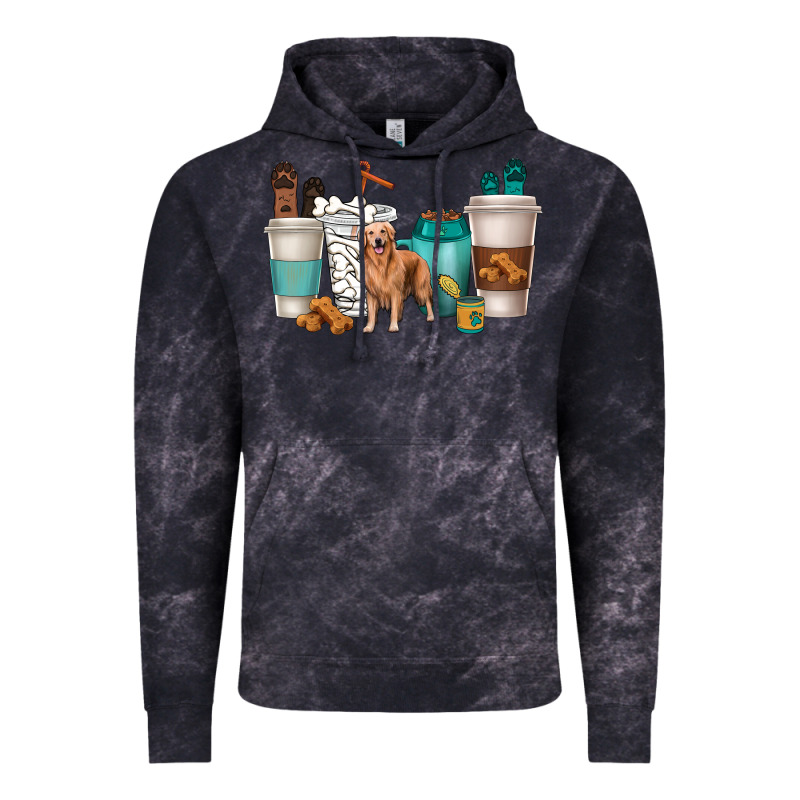 Golden Retriever Dog Coffee Cups Vintage Hoodie by texasbilliewilder | Teevron
