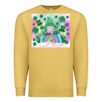 Antique Gold st patrick's gnome Premium Sweatshirt - MaliasSmallBusiness