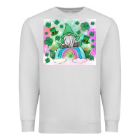 Dove Grey st patrick's gnome Premium Sweatshirt - MaliasSmallBusiness
