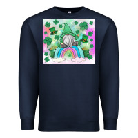 Navy st patrick's gnome Premium Sweatshirt - MaliasSmallBusiness