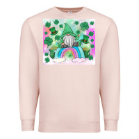 Pale Pink st patrick's gnome Premium Sweatshirt - MaliasSmallBusiness