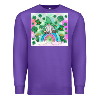 Purple st patrick's gnome Premium Sweatshirt - MaliasSmallBusiness
