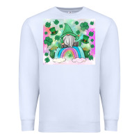 White st patrick's gnome Premium Sweatshirt - MaliasSmallBusiness